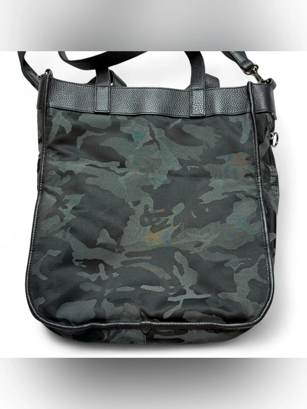 Lululemon Camo Tote Bag Black Gray Travel Laptop Shoulder Crossbody